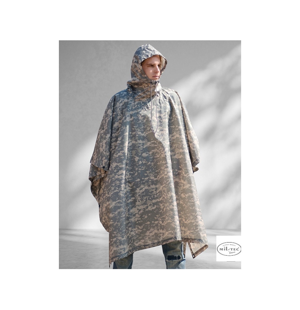 Sturm Mil-Tec Digital Kamuflaj Yağmurluk Panço - 9.09 Teknoloji